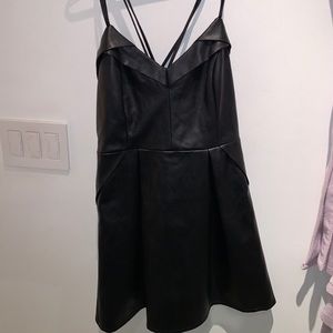 Kendall and Kylie leather dress